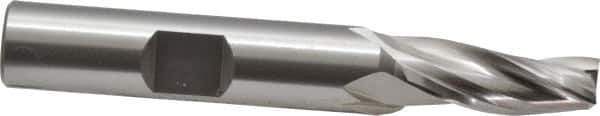 OSG - 3° Taper Angle per Side, 1/4" Small End Diam, 3/4" LOC, Cobalt 3 Flute Tapered Square End Mill - 2-1/2" OAL, 3/8" Shank Diam, Spiral Flute, 25° Helix - USA Tool & Supply