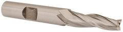OSG - 3° Taper Angle per Side, 1/4" Small End Diam, 1" LOC, Cobalt 3 Flute Tapered Square End Mill - 2-3/4" OAL, 3/8" Shank Diam, Spiral Flute, 25° Helix - USA Tool & Supply