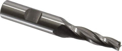 OSG - 3° Taper Angle per Side, 1/4" Small End Diam, 1-1/4" LOC, Cobalt 3 Flute Tapered Square End Mill - 3-1/4" OAL, 1/2" Shank Diam, Spiral Flute, 25° Helix - USA Tool & Supply