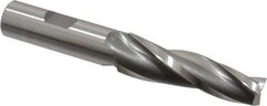 OSG - 3° Taper Angle per Side, 1/2" Small End Diam, 2-1/4" LOC, Cobalt 3 Flute Tapered Square End Mill - 4-3/8" OAL, 5/8" Shank Diam, Spiral Flute, 25° Helix - USA Tool & Supply