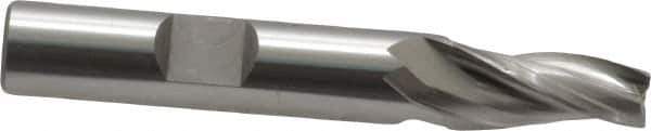 OSG - 5° Taper Angle per Side, 1/4" Small End Diam, 3/4" LOC, Cobalt 3 Flute Tapered Square End Mill - 2-1/2" OAL, 3/8" Shank Diam, Spiral Flute, 25° Helix - USA Tool & Supply