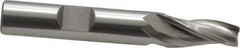 OSG - 5° Taper Angle per Side, 1/4" Small End Diam, 3/4" LOC, Cobalt 3 Flute Tapered Square End Mill - 2-1/2" OAL, 3/8" Shank Diam, Spiral Flute, 25° Helix - USA Tool & Supply