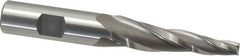 OSG - 5° Taper Angle per Side, 1/4" Small End Diam, 2-1/4" LOC, Cobalt 3 Flute Tapered Square End Mill - 4-3/8" OAL, 5/8" Shank Diam, Spiral Flute, 25° Helix - USA Tool & Supply