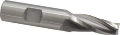 OSG - 5° Taper Angle per Side, 3/8" Small End Diam, 1-1/4" LOC, Cobalt 3 Flute Tapered Square End Mill - 3-3/8" OAL, 5/8" Shank Diam, Spiral Flute, 25° Helix - USA Tool & Supply