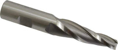OSG - 5° Taper Angle per Side, 3/8" Small End Diam, 2-1/4" LOC, Cobalt 3 Flute Tapered Square End Mill - 4-1/2" OAL, 3/4" Shank Diam, Spiral Flute, 25° Helix - USA Tool & Supply