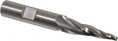 OSG - 7° Taper Angle per Side, 1/8" Small End Diam, 1-1/2" LOC, Cobalt 3 Flute Tapered Square End Mill - 3-1/2" OAL, 1/2" Shank Diam, Spiral Flute, 25° Helix - USA Tool & Supply