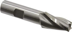 OSG - 7° Taper Angle per Side, 1/2" Small End Diam, 1-1/4" LOC, Cobalt 3 Flute Tapered Square End Mill - 3-3/8" OAL, 5/8" Shank Diam, Spiral Flute, 25° Helix - USA Tool & Supply
