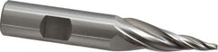 OSG - 10° Taper Angle per Side, 3/32" Small End Diam, 1-1/2" LOC, Cobalt 3 Flute Tapered Square End Mill - 3-5/8" OAL, 5/8" Shank Diam, Spiral Flute, 25° Helix - USA Tool & Supply