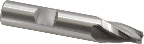 OSG - 10° Taper Angle per Side, 1/4" Small End Diam, 3/4" LOC, Cobalt 3 Flute Tapered Square End Mill - 2-3/4" OAL, 1/2" Shank Diam, Spiral Flute, 25° Helix - USA Tool & Supply
