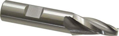 OSG - 10° Taper Angle per Side, 1/4" Small End Diam, 1-1/4" LOC, Cobalt 3 Flute Tapered Square End Mill - 3-3/8" OAL, 5/8" Shank Diam, Spiral Flute, 25° Helix - USA Tool & Supply