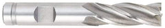OSG - 13/32", 1" LOC, 3/8" Shank Diam, 2-11/16" OAL, 4 Flute, Cobalt Square End Mill - Single End, Uncoated, Spiral Flute, 30° Helix, Right Hand Cut, Right Hand Flute, Series 540 - USA Tool & Supply