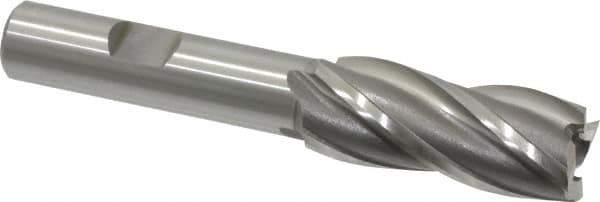 OSG - 21/32", 1-5/8" LOC, 1/2" Shank Diam, 3-5/8" OAL, 4 Flute, Cobalt Square End Mill - Single End, Uncoated, Spiral Flute, 30° Helix, Right Hand Cut, Right Hand Flute, Series 540 - USA Tool & Supply