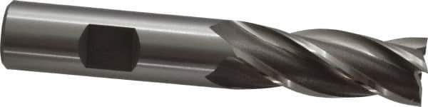 OSG - 5/8", 1-5/8" LOC, 5/8" Shank Diam, 3-3/4" OAL, 4 Flute, Cobalt Square End Mill - Single End, Uncoated, Spiral Flute, 30° Helix, Right Hand Cut, Right Hand Flute, Series 540 - USA Tool & Supply