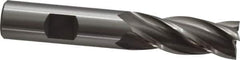 OSG - 5/8", 1-5/8" LOC, 5/8" Shank Diam, 3-3/4" OAL, 4 Flute, Cobalt Square End Mill - Single End, Uncoated, Spiral Flute, 30° Helix, Right Hand Cut, Right Hand Flute, Series 540 - USA Tool & Supply