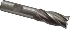 OSG - 3/4", 1-5/8" LOC, 5/8" Shank Diam, 3-3/4" OAL, 4 Flute, Cobalt Square End Mill - Single End, Uncoated, Spiral Flute, 30° Helix, Right Hand Cut, Right Hand Flute, Series 540 - USA Tool & Supply