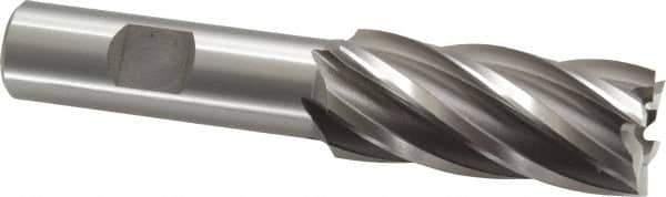OSG - 13/16", 1-7/8" LOC, 5/8" Shank Diam, 4" OAL, 6 Flute, Cobalt Square End Mill - Single End, Uncoated, Spiral Flute, 30° Helix, Right Hand Cut, Right Hand Flute, Series 540 - USA Tool & Supply