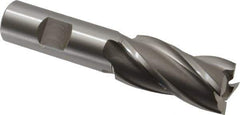 OSG - 29/32", 1-7/8" LOC, 3/4" Shank Diam, 4-1/8" OAL, 4 Flute, Cobalt Square End Mill - Single End, Uncoated, Spiral Flute, 30° Helix, Right Hand Cut, Right Hand Flute, Series 540 - USA Tool & Supply