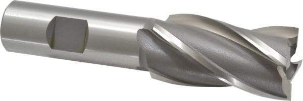 OSG - 1", 1-7/8" LOC, 3/4" Shank Diam, 4-1/8" OAL, 4 Flute, Cobalt Square End Mill - Single End, Uncoated, Spiral Flute, 30° Helix, Right Hand Cut, Right Hand Flute, Series 540 - USA Tool & Supply
