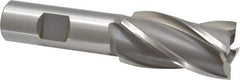 OSG - 1", 1-7/8" LOC, 3/4" Shank Diam, 4-1/8" OAL, 4 Flute, Cobalt Square End Mill - Single End, Uncoated, Spiral Flute, 30° Helix, Right Hand Cut, Right Hand Flute, Series 540 - USA Tool & Supply