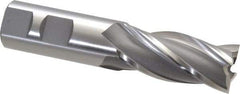 OSG - 7/8", 1-7/8" LOC, 7/8" Shank Diam, 4-1/8" OAL, 4 Flute, Cobalt Square End Mill - Single End, Uncoated, Spiral Flute, 30° Helix, Right Hand Cut, Right Hand Flute, Series 540 - USA Tool & Supply