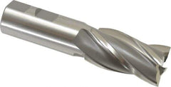 OSG - 1", 1-7/8" LOC, 7/8" Shank Diam, 4-1/8" OAL, 4 Flute, Cobalt Square End Mill - Single End, Uncoated, Spiral Flute, 30° Helix, Right Hand Cut, Right Hand Flute, Series 540 - USA Tool & Supply