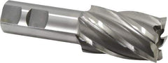 OSG - 1-1/4", 2" LOC, 7/8" Shank Diam, 4-1/4" OAL, 6 Flute, Cobalt Square End Mill - Single End, Uncoated, Spiral Flute, 30° Helix, Right Hand Cut, Right Hand Flute, Series 540 - USA Tool & Supply