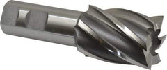 OSG - 1-1/2", 2" LOC, 1" Shank Diam, 4-1/2" OAL, 6 Flute, Cobalt Square End Mill - Single End, Uncoated, Spiral Flute, 30° Helix, Right Hand Cut, Right Hand Flute, Series 540 - USA Tool & Supply