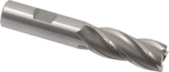 OSG - 17mm, 1-5/8" LOC, 5/8" Shank Diam, 3-3/4" OAL, 4 Flute, Cobalt Square End Mill - Single End, Uncoated, Spiral Flute, 30° Helix, Right Hand Cut, Right Hand Flute, Series 581 - USA Tool & Supply