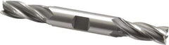 OSG - 7/16", 1" LOC, 1/2" Shank Diam, 4-1/8" OAL, 4 Flute, Cobalt Square End Mill - Double End, Uncoated, Spiral Flute, 30° Helix, Right Hand Cut, Right Hand Flute, Series 542 - USA Tool & Supply
