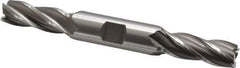 OSG - 17/32", 1-3/8" LOC, 5/8" Shank Diam, 5" OAL, 4 Flute, Cobalt Square End Mill - Double End, Uncoated, Spiral Flute, 30° Helix, Right Hand Cut, Right Hand Flute, Series 542 - USA Tool & Supply