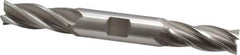 OSG - 9/16", 1-3/8" LOC, 5/8" Shank Diam, 5" OAL, 4 Flute, Cobalt Square End Mill - Double End, Uncoated, Spiral Flute, 30° Helix, Right Hand Cut, Right Hand Flute, Series 542 - USA Tool & Supply
