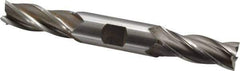 OSG - 21/32", 1-5/8" LOC, 3/4" Shank Diam, 5-5/8" OAL, 4 Flute, Cobalt Square End Mill - Double End, Uncoated, Spiral Flute, 30° Helix, Right Hand Cut, Right Hand Flute, Series 542 - USA Tool & Supply