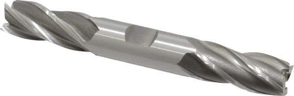 OSG - 3/4", 1-5/8" LOC, 3/4" Shank Diam, 5-5/8" OAL, 4 Flute, Cobalt Square End Mill - Double End, Uncoated, Spiral Flute, 30° Helix, Right Hand Cut, Right Hand Flute, Series 542 - USA Tool & Supply