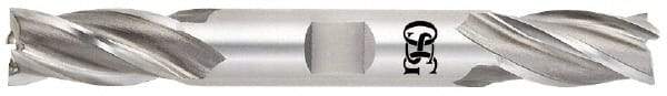OSG - 7/8", 1-7/8" LOC, 7/8" Shank Diam, 6-1/8" OAL, 4 Flute, Cobalt Square End Mill - Double End, Uncoated, Spiral Flute, 30° Helix, Centercutting, Right Hand Cut, Right Hand Flute, Series 543 - USA Tool & Supply