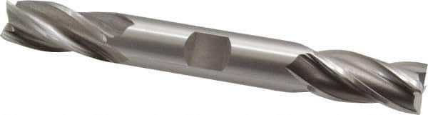 OSG - 1/2", 1" LOC, 1/2" Shank Diam, 4-1/8" OAL, 4 Flute, Cobalt Square End Mill - Double End, Uncoated, Spiral Flute, 30° Helix, Centercutting, Right Hand Cut, Right Hand Flute, Series 543 - USA Tool & Supply