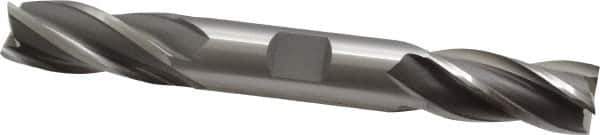 OSG - 5/8", 1-3/8" LOC, 5/8" Shank Diam, 5" OAL, 4 Flute, Cobalt Square End Mill - Double End, Uncoated, Spiral Flute, 30° Helix, Centercutting, Right Hand Cut, Right Hand Flute, Series 543 - USA Tool & Supply