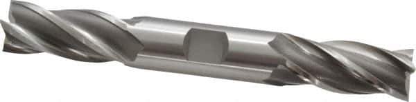 OSG - 3/4", 1-5/8" LOC, 3/4" Shank Diam, 5-5/8" OAL, 4 Flute, Cobalt Square End Mill - Double End, Uncoated, Spiral Flute, 30° Helix, Centercutting, Right Hand Cut, Right Hand Flute, Series 543 - USA Tool & Supply