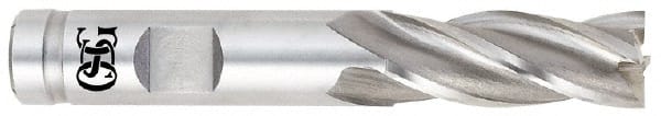 OSG - 2", 2" LOC, 2" Shank Diam, 5-3/4" OAL, 6 Flute, Cobalt Square End Mill - USA Tool & Supply