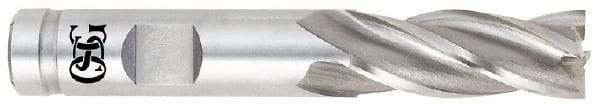 OSG - 3/4", 2-1/4" LOC, 3/4" Shank Diam, 4-1/2" OAL, 4 Flute, Cobalt Square End Mill - Single End, Uncoated, Spiral Flute, 30° Helix, Centercutting, Right Hand Cut, Right Hand Flute, Series 548 - USA Tool & Supply