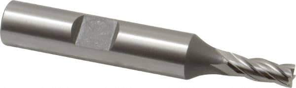OSG - 3/16", 1/2" LOC, 3/8" Shank Diam, 2-3/8" OAL, 4 Flute, Cobalt Square End Mill - Single End, Uncoated, Spiral Flute, 30° Helix, Centercutting, Right Hand Cut, Right Hand Flute, Series 541 - USA Tool & Supply