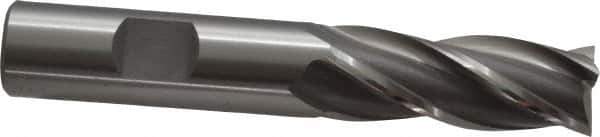 OSG - 5/8", 1-5/8" LOC, 5/8" Shank Diam, 3-3/4" OAL, 4 Flute, Cobalt Square End Mill - Single End, Uncoated, Spiral Flute, 30° Helix, Centercutting, Right Hand Cut, Right Hand Flute, Series 541 - USA Tool & Supply