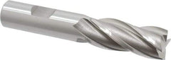 OSG - 11/16", 1-5/8" LOC, 5/8" Shank Diam, 3-3/4" OAL, 4 Flute, Cobalt Square End Mill - Single End, Uncoated, Spiral Flute, 30° Helix, Centercutting, Right Hand Cut, Right Hand Flute, Series 541 - USA Tool & Supply
