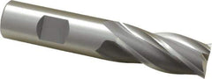 OSG - 3/4", 1-5/8" LOC, 3/4" Shank Diam, 3-7/8" OAL, 4 Flute, Cobalt Square End Mill - Single End, Uncoated, Spiral Flute, 30° Helix, Centercutting, Right Hand Cut, Right Hand Flute, Series 541 - USA Tool & Supply