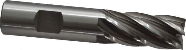 OSG - 3/4", 1-5/8" LOC, 3/4" Shank Diam, 3-7/8" OAL, 6 Flute, Cobalt Square End Mill - Single End, Uncoated, Spiral Flute, 30° Helix, Centercutting, Right Hand Cut, Right Hand Flute, Series 541 - USA Tool & Supply
