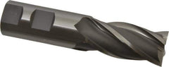 OSG - 1", 2" LOC, 1" Shank Diam, 4-1/2" OAL, 4 Flute, Cobalt Square End Mill - Single End, Uncoated, Spiral Flute, 30° Helix, Centercutting, Right Hand Cut, Right Hand Flute, Series 541 - USA Tool & Supply