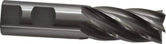 OSG - 1", 2" LOC, 1" Shank Diam, 4-1/2" OAL, 6 Flute, Cobalt Square End Mill - Single End, Uncoated, Spiral Flute, 30° Helix, Centercutting, Right Hand Cut, Right Hand Flute, Series 541 - USA Tool & Supply