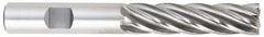 OSG - 7/8", 3-1/2" LOC, 7/8" Shank Diam, 5-3/4" OAL, 4 Flute, Cobalt Square End Mill - Single End, Uncoated, Spiral Flute, 30° Helix, Centercutting, Right Hand Cut, Right Hand Flute, Series 546 - USA Tool & Supply
