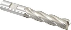 OSG - 3/4", 3" LOC, 3/4" Shank Diam, 5-1/4" OAL, 4 Flute, Cobalt Square End Mill - Single End, Uncoated, Spiral Flute, 30° Helix, Centercutting, Right Hand Cut, Right Hand Flute, Series 546 - USA Tool & Supply