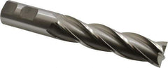 OSG - 1", 4" LOC, 1" Shank Diam, 6-1/2" OAL, 4 Flute, Cobalt Square End Mill - Single End, Uncoated, Spiral Flute, 30° Helix, Centercutting, Right Hand Cut, Right Hand Flute, Series 546 - USA Tool & Supply