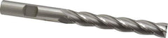 OSG - 3/8", 2-1/2" LOC, 3/8" Shank Diam, 4-1/4" OAL, 4 Flute, Cobalt Square End Mill - Single End, Uncoated, Spiral Flute, 30° Helix, Centercutting, Right Hand Cut, Right Hand Flute, Series 558 - USA Tool & Supply